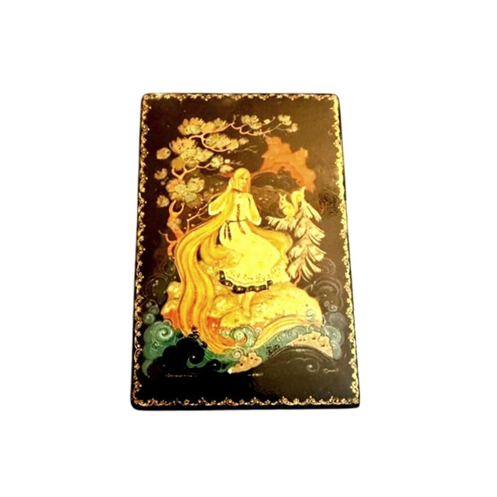 Marina Chumakova Kholuy Russian Lacquer Golden Hair Box